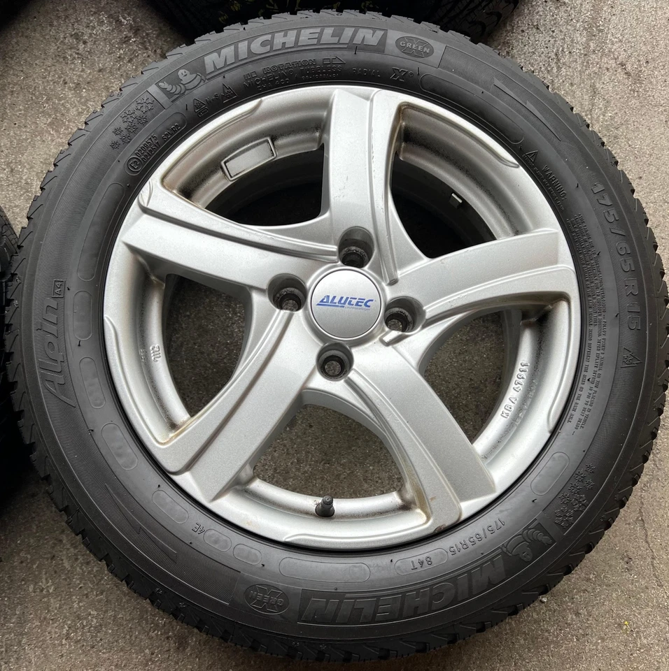 4 ALU WINTERRÄDER MINI ONE R50 R51 R52 R56 HONDA INSIGHT JAZZ 175/65R15 84T  - Bild 4 von 4