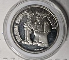 BEETLE BAILEY & SARGE, 1oz  SILVER ART ROUND, LOOSE,  999 FINE SILVER, 1987!