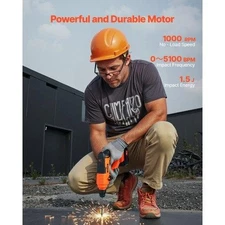 20V Cordless Hammer Drill LithiumIon 0.6 Inch Rotary Hammer Driver