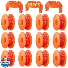 Eventronic 15 Pack WA0010 Replacement Trimmer Line Spool Compatible with Worx