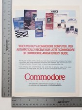 Commodore Magazine Amiga Software Vintage Print Advertisement