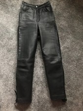 Handgefertigte Motorrad Biker Harley Lederhose Damen Gr.S/36 neuwertig