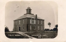 Public School, Birdseye IN Indiana RPPC Photo Postcard COPY