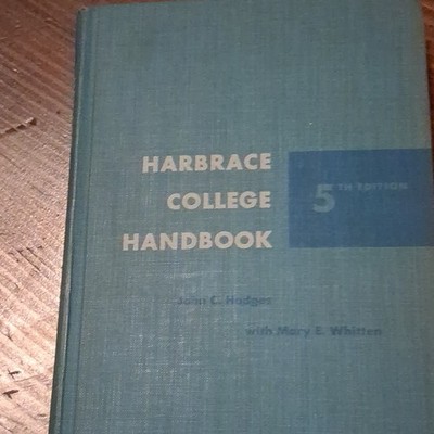 Harbrace College Handbook 5th Ed Hardcover 1962 Grammar by Hodges & Whitten