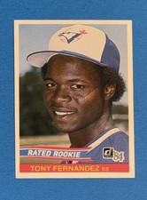 1984 Donruss Tony Fernandez RC Rated Rookie Card #32 Toronto Blue Jays NM-MINT