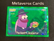 2025 Topps Chrome SpongeBob #94 The Health Inspector Green Sapphire 24/99