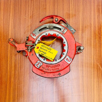 #ad Ridgid Receding Die Head Pipe Threader Threading Machine 2 ½quot; 4quot; BSPT #Damage $349.00