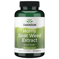 Swanson Horny Goat Weed Extract 500 mg 120 Capsules