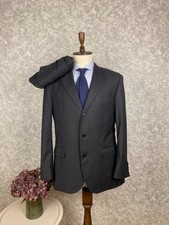 Tuta Boggi Milano antracite principe di Galles quadri lana seta 42, EU 52 W36 L32