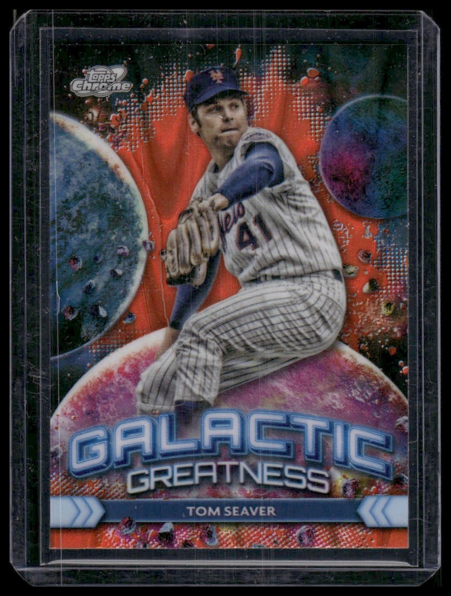2024 Topps Cosmic #GG-25 Tom Seaver Galactic Greatness Orange
