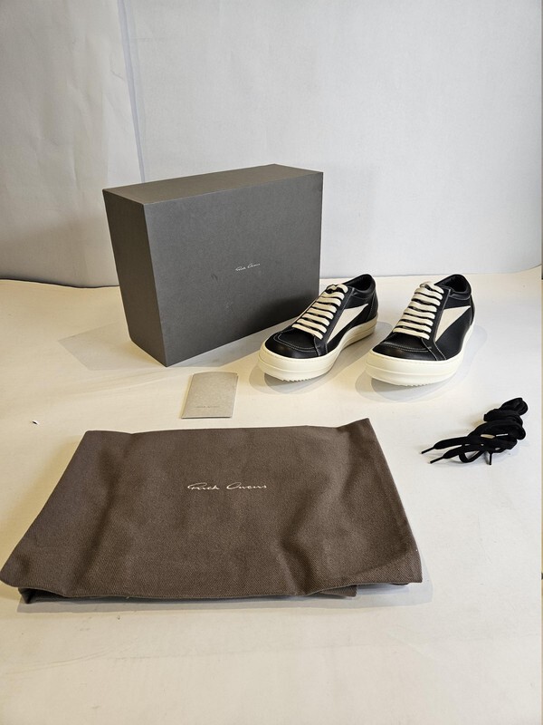 RICK OWENS RU02D6897 LCOLVS 911 PORTERVILLE VINTAGE SNEAKERS BLACK