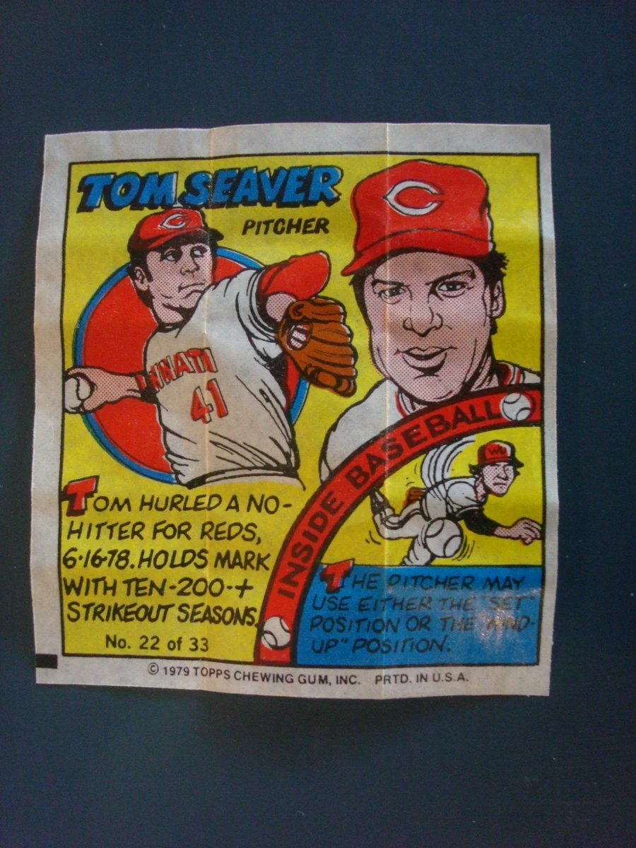 1979 Topps MLB Bubble Gum Player Portraits - Tom Seaver #22 for