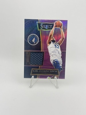 2021-22 Select Karl Anthony Towns game used patch prizm /99 TIMBERWOLVES