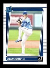 2021 Panini Donruss Rated Rookie #51 Brady Singer - Kansas City Royals