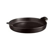 Emile Henry 12-Inch Round Deep Dish Pizza Pan, Charcoal