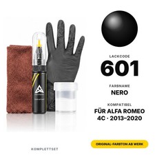 Lackstift Für Alfa Romeo 4C 601 Nero Komplett Original Farbton Genau