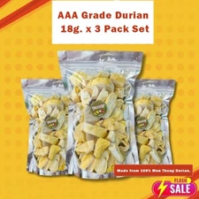 Freeze Dried Monthong Durian Thai King Fruit Snack 100% Natural Crispy Chips Eat