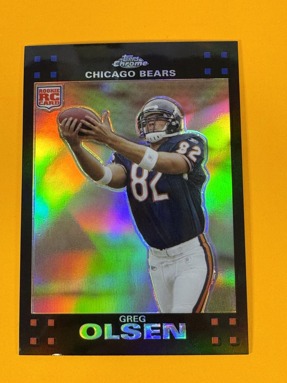 2007 Topps Chrome Greg Olsen Refractor RC Chicago Bears TC218 Miami Hurricanes
