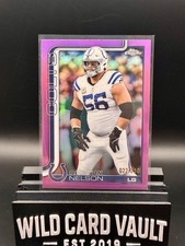 Topps 2025 Chrome Quenton Nelson Purple /250 #144 Colts Football Card