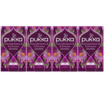 Pukka - Bio-Früchtetee ''Holunderbeere & Echinacea'' - 4 x 20 Teebeutel