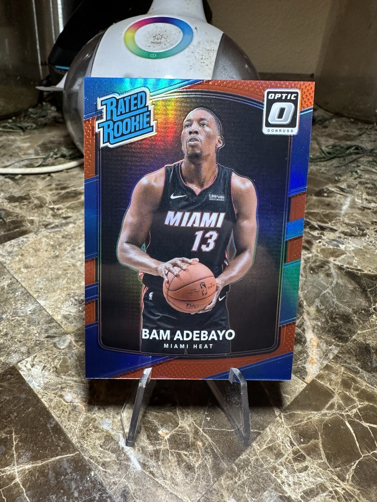 Bam Adebayo 2017-18 Panini Donruss Optic Rookie #187 Red #/99 Prizm Ssp