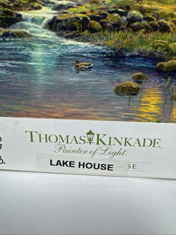 Rompecabezas Thomas Kinkade-Lake House-Painter of Light-1000 PC-BONITO Foto 3 de 4