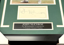 Photo 4x6 Dédicacée John McEnroe Avec Inscription Manuscrite - Maillot Mets
