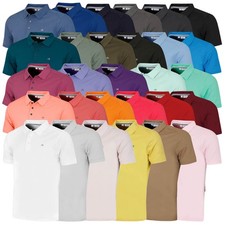 Calvin Klein Mens 2026 Campus 3 Button Ribbed Collar Golf Polo Shirt 40% OFF RRP