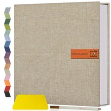 Large Self Adhesive Photo Album, 4x6 5x7 8x10, DIY Scrapbook, Pen, Wedding