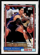 Drazen Petrovic 1992-93 Topps #234 New Jersey Nets