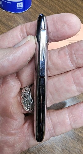 Vintage FISHER SPACE PEN W/POCKET CLIP! PR4 MED BLACK. WORKS. VERY NICE!