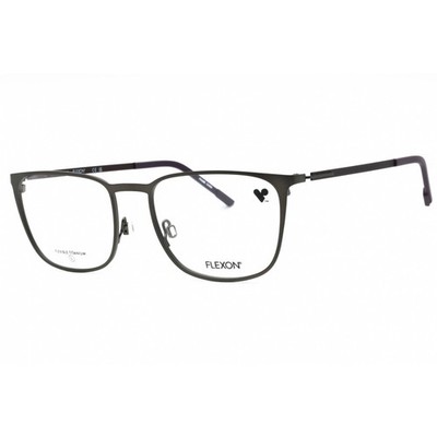 Flexon Men's Eyeglasses Matte Gunmetal/Midnight Plum Frame FLEXON E1143 073