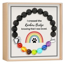 OLGAS GEMS Rainbow Bridge Pet Memorial Gifts: Sympathy Dog Memorial Gifts for...