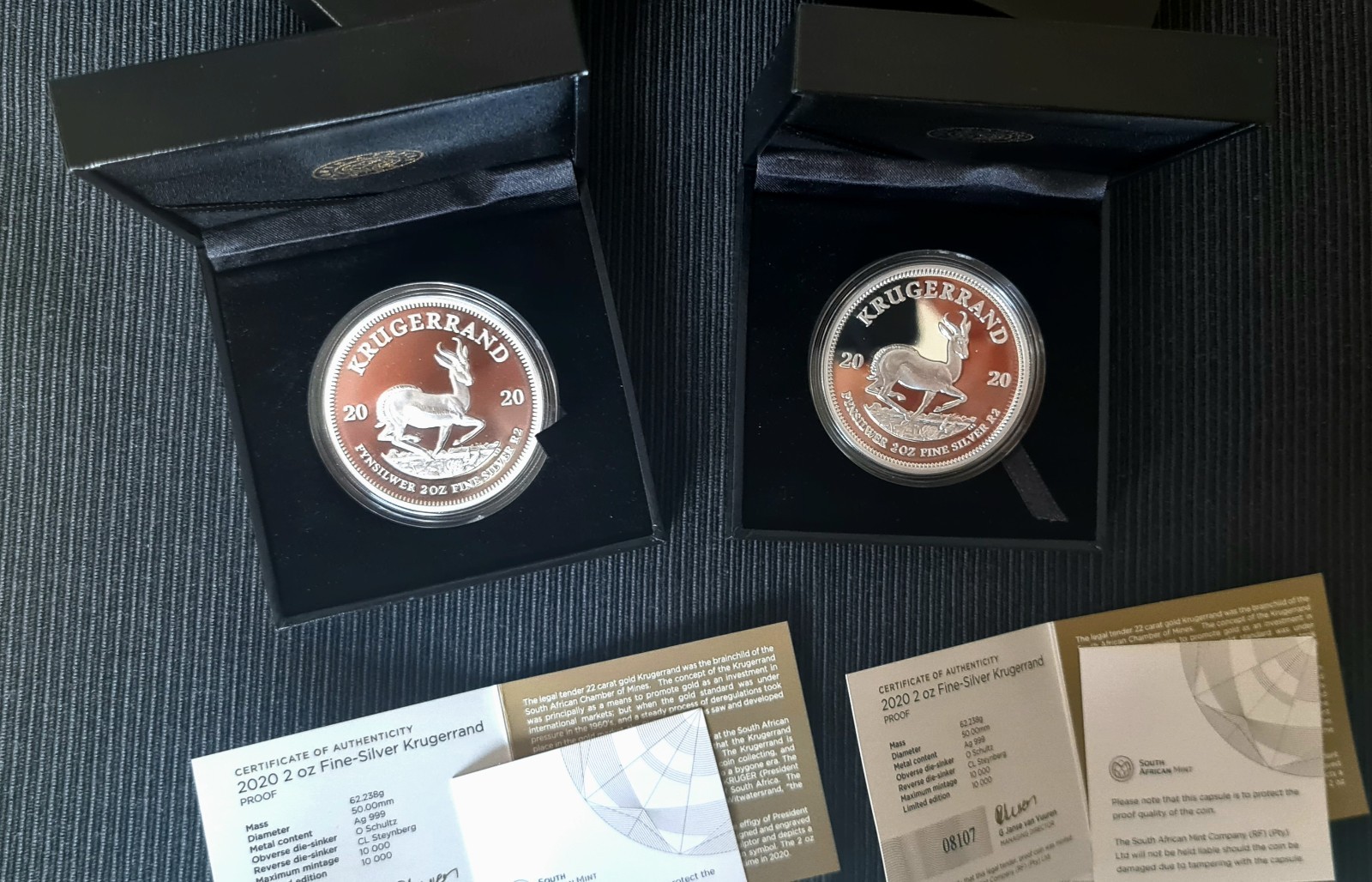 2020 Krugerrand 2oz Silver Proof Coin