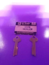 LOT OF 2 SAFE DEPOSIT KEY BLANKS ILCO 1028 LOT OF 2 NEW VINTAGE 