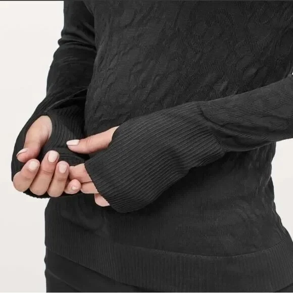 lululemon rest less pullover textured long-sleeve shirt