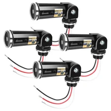 4 Pack Day Night Sensor Photoelectric Switch Photocell 110V-240V for Outdoor
