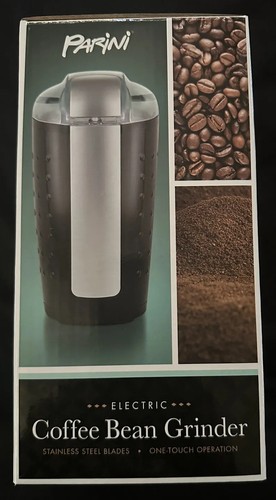 Electric Coffee Bean Grinder  Parini. 120V New In Box Black  6 Cup Grind Chamber - Afbeelding 4 van 5