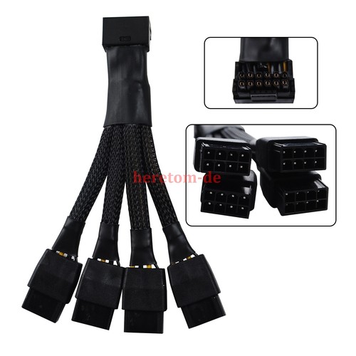 Für GPU RTX4090 RTX4080 4X8 Pin PCI-E auf 16 Pin Kartenkabel 12VHPWR Stecker - Bild 9 von 9