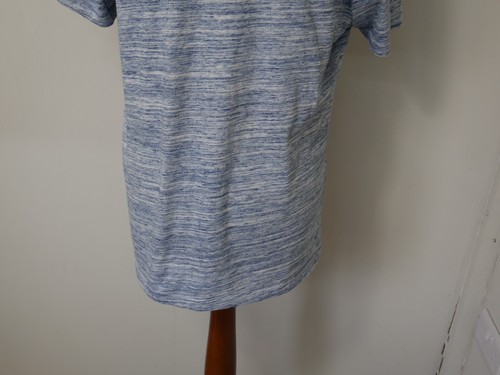 NEXT Herren T-Shirt blau Baumwolle Größe Large L Rundhals Print (T458) - Bild 6 von 8