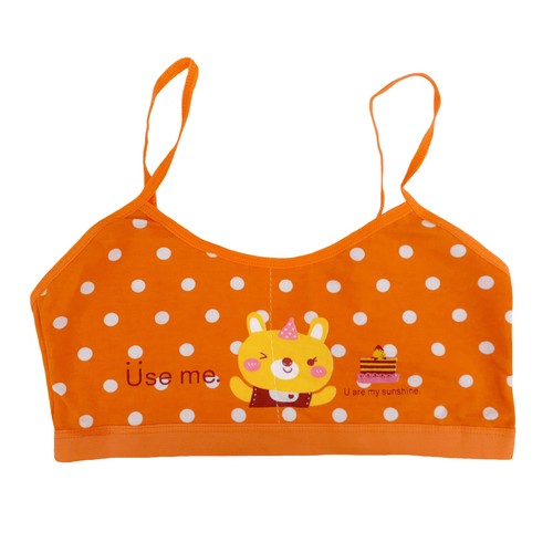 6 reggiseni allenamento bambina 100% cotone adolescente principianti sotto top taglia 8 -12 - Foto 10 di 13