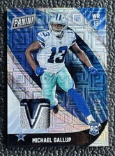 🔥MICHAEL GALLUP 2018 ESCHER SQUARES 5 COLOR ROOKIE JERSEY MOJO REFRACTOR /25!🔥