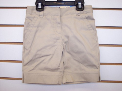 Girls Dockers Khaki Uniform Shorts Size 4 - 6X - Picture 1 of 4