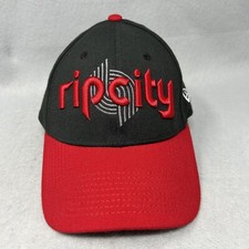New Era NBA Rip City Portland Trailblazers Hat Cap, Red And Black, Small/Medium