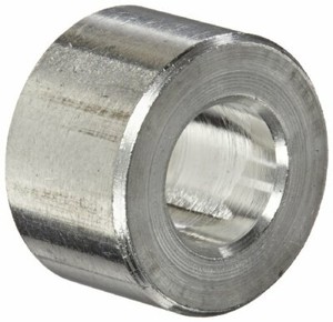 #8 Screw Size 1//2 OD Aluminum Plain Finish Round Spacer Made in US Pack of 10 1//8 Length 0.166 ID