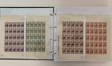 Timbre-Feuille-795, 796, 797 Et 802 1948 En 1/2 Feuilles De 25 Timbres