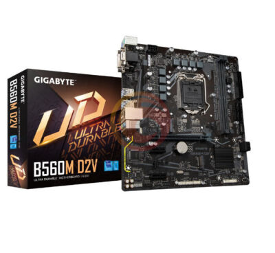 1PC Gigabyte B560M D2V Motherboard LGA1200 64GB VGA+DVI-D DDR4 new #T9