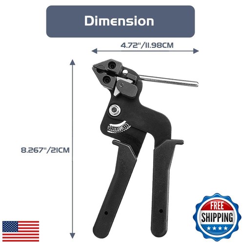 Apperloth A Edelstahl Kabelbinder Gun Metal Tie Wrap Gun Kit Heavy Duty M - Bild 4 von 5