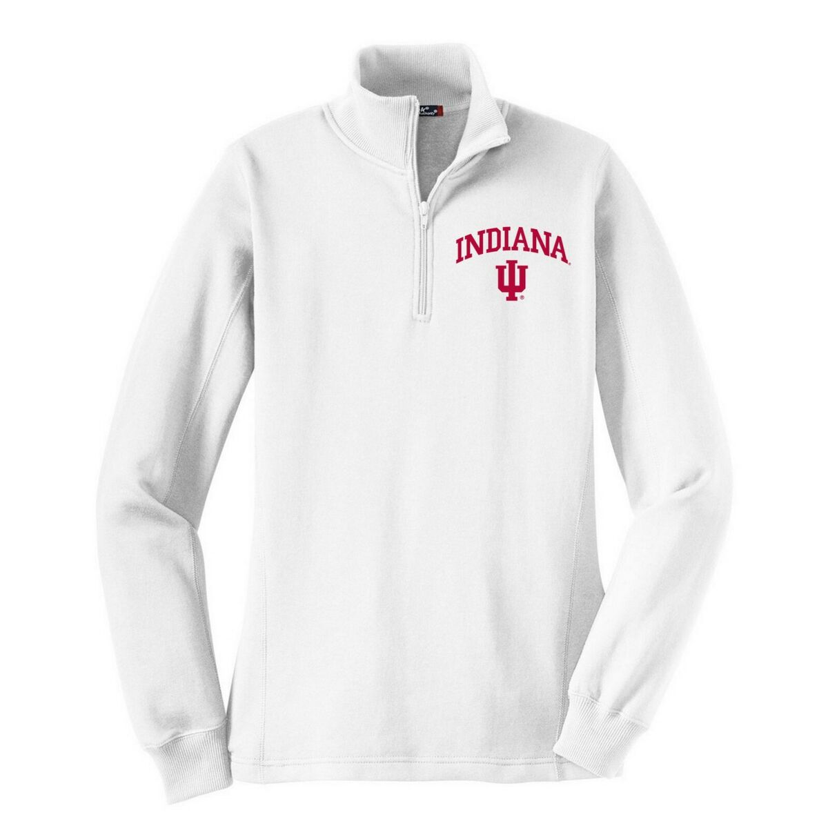 Indiana Hoosiers Arch Logo Left Chest University (1/4) Quarter Zip  Sweatshirt