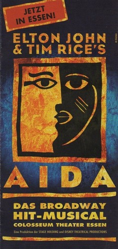 Flyer Musical AIDA Essen Colosseum 2004